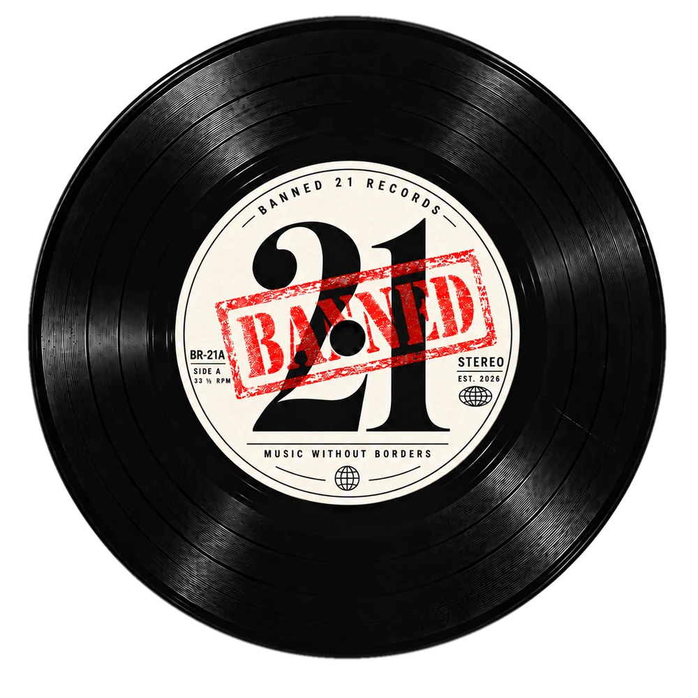 Banned 21 Records vinyl logo